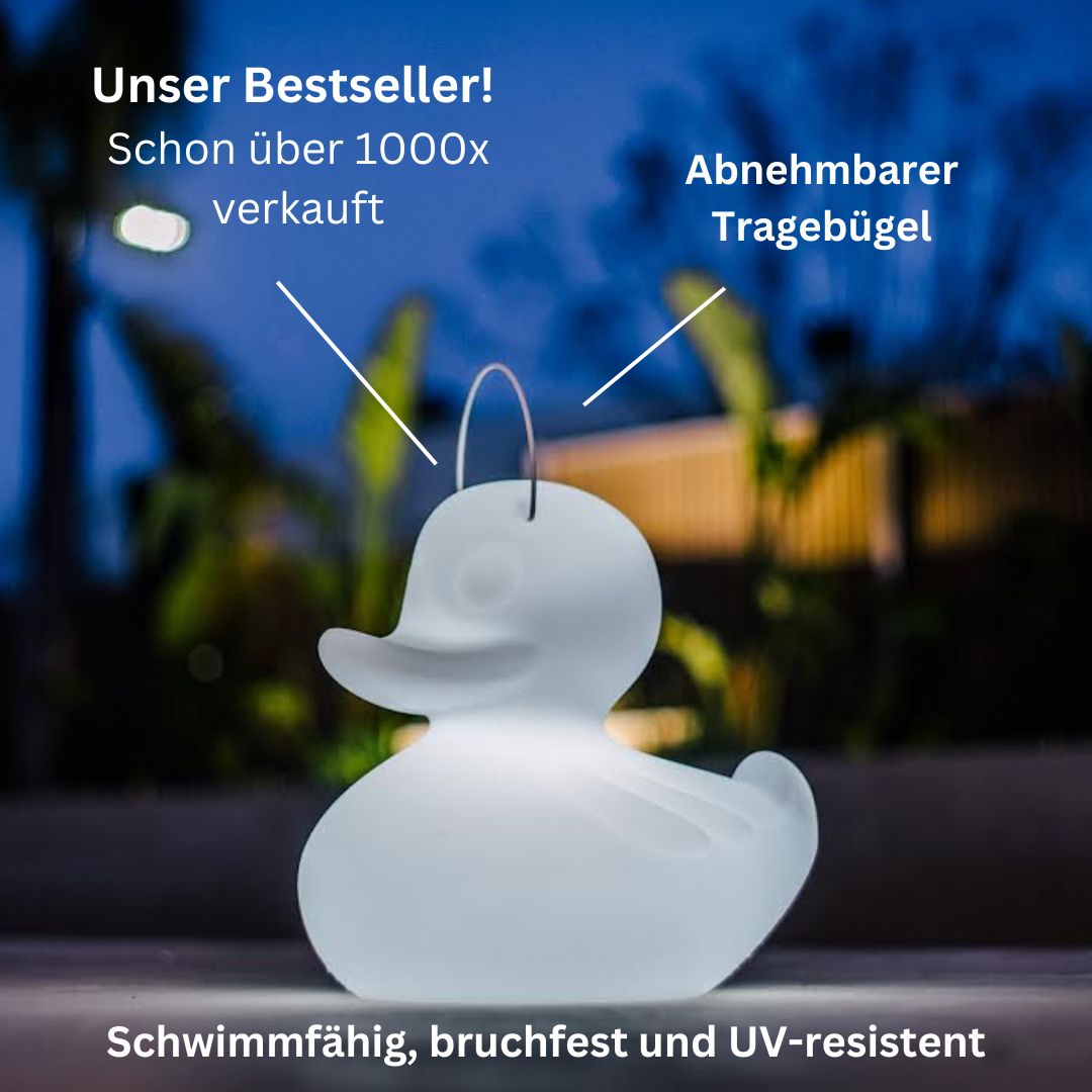 DUCK-DUCK lamp S - Schwimmleuchte 30x27cm