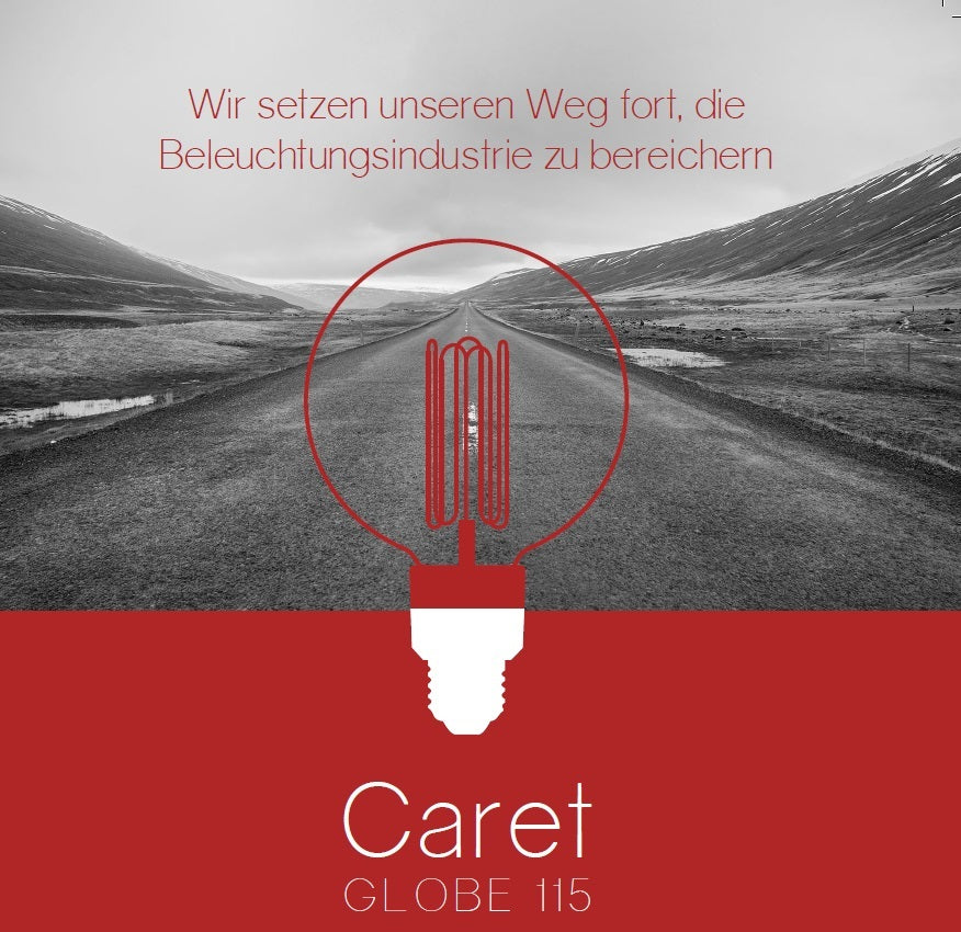 Caret GLOBE 115 - Kohlefadenlampe