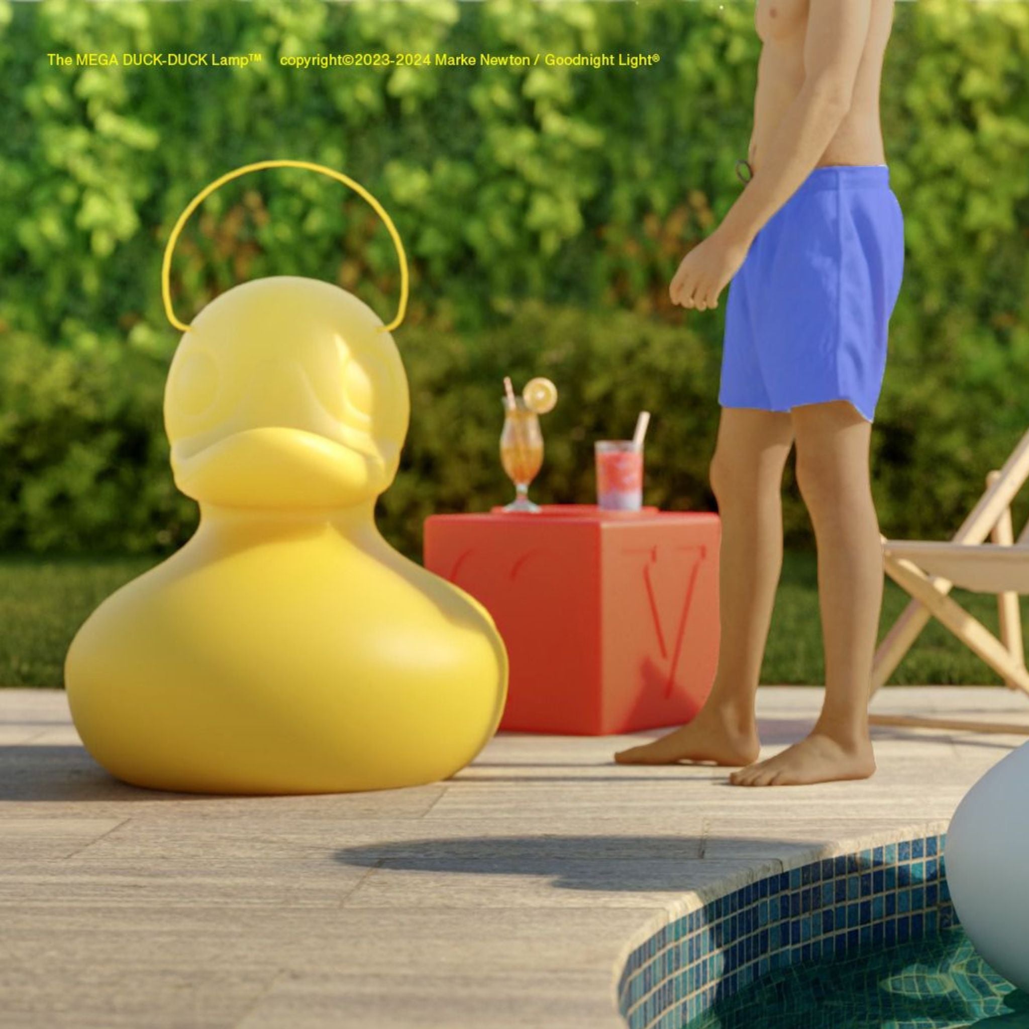 MEGA-DUCK DECO - ohne Beleuchtung - in 6 Farben erhältlich