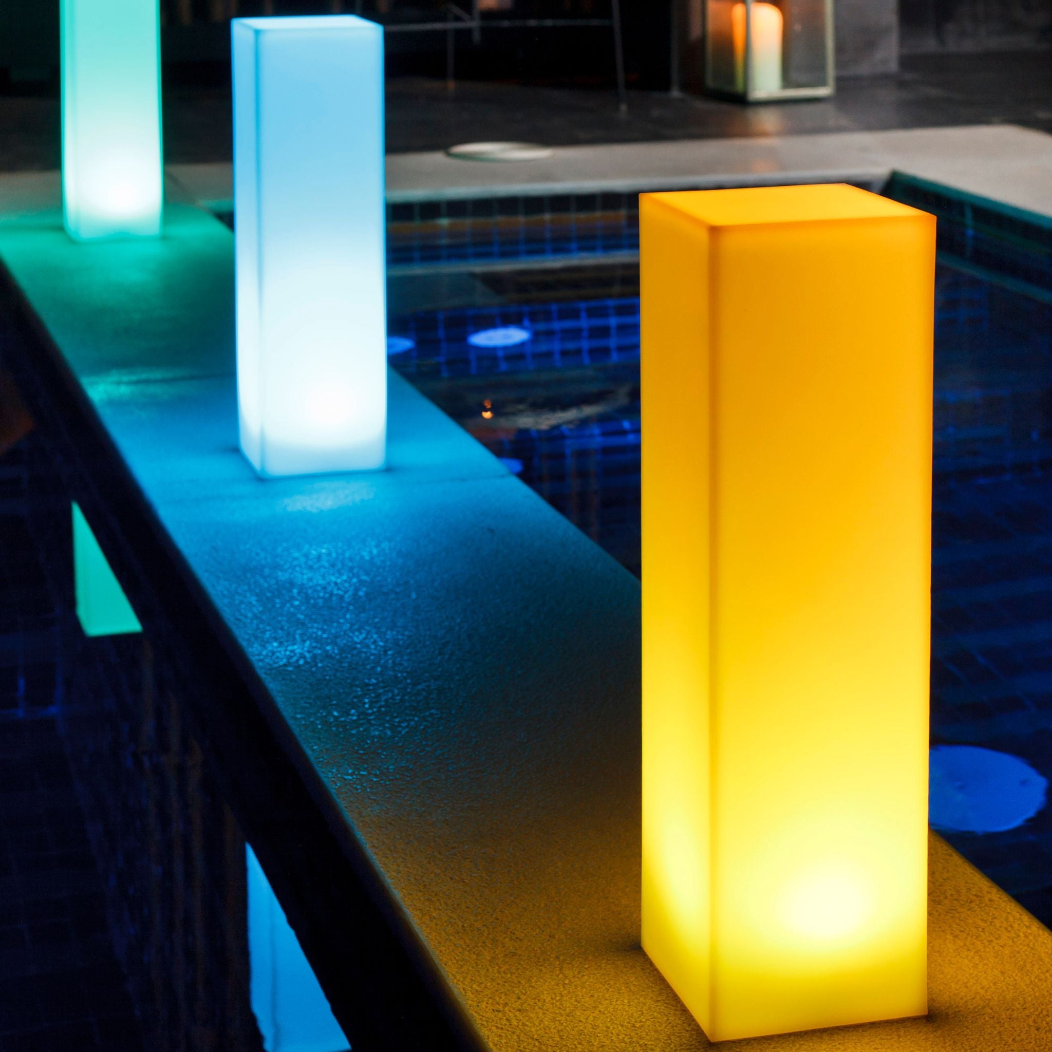 SLIM BLOCK kabelloses, bruchfestes Lichtobjekt von Smart and Green