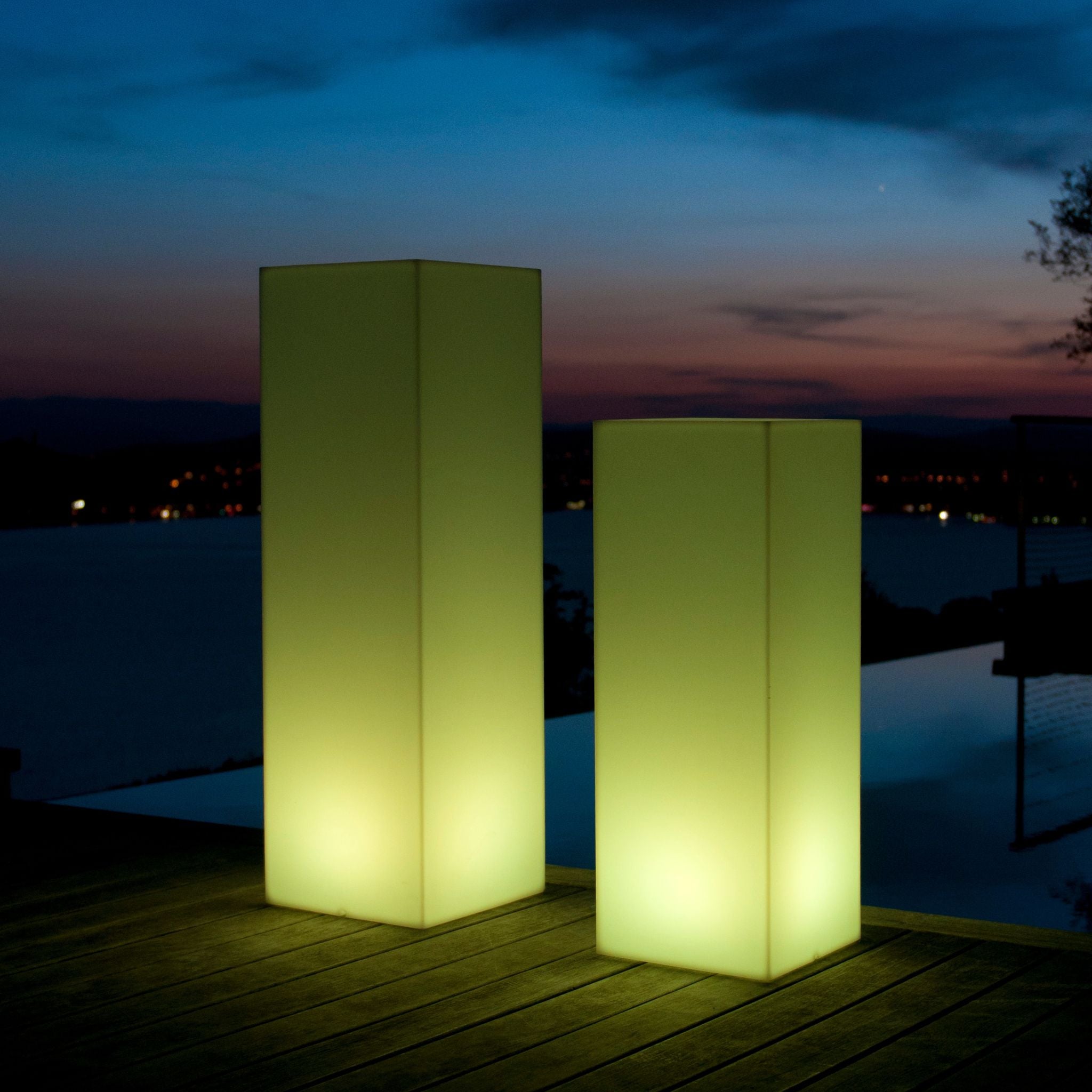 SLIM BLOCK kabelloses, bruchfestes Lichtobjekt von Smart and Green