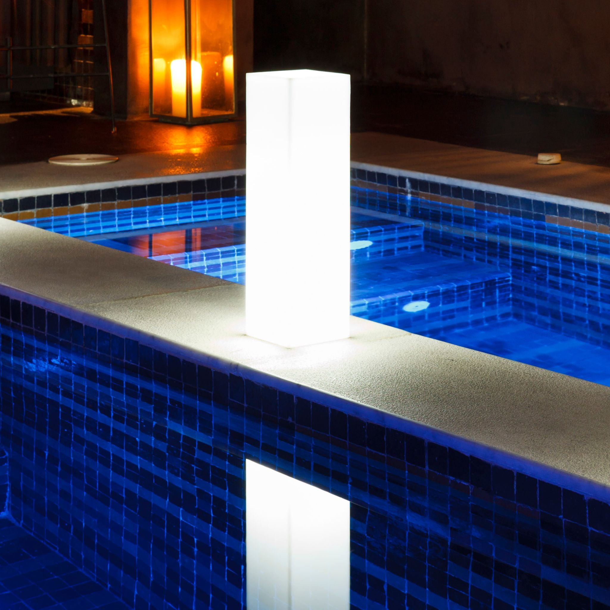 SLIM BLOCK kabelloses, bruchfestes Lichtobjekt von Smart and Green