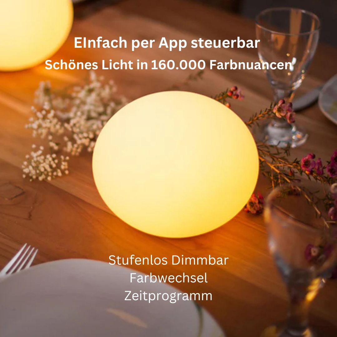 FLATBALL XXS, schwimmfähige, kabellose Leuchte von Smart and Green