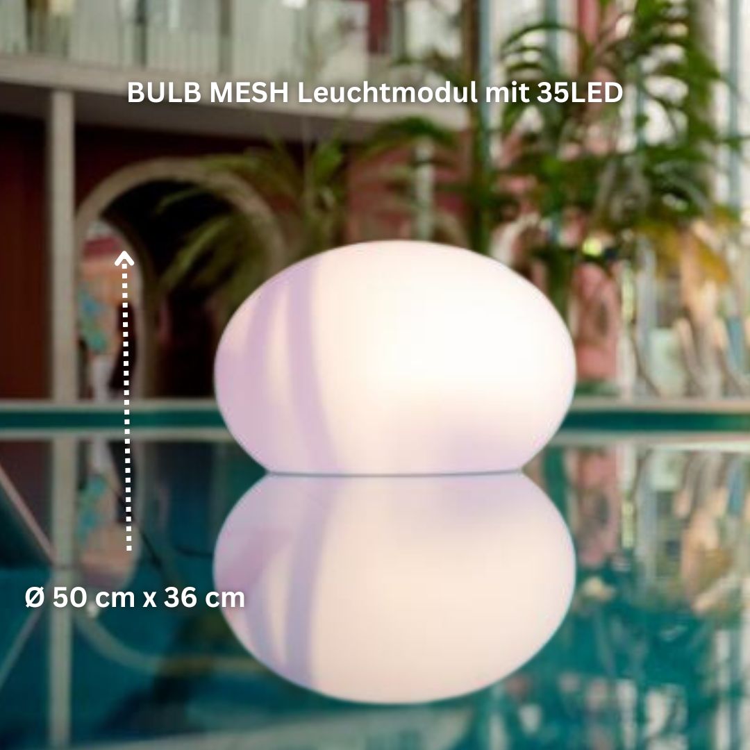 FLATBALL L kabellose Outdoor-Leuchte Ø50x36cm