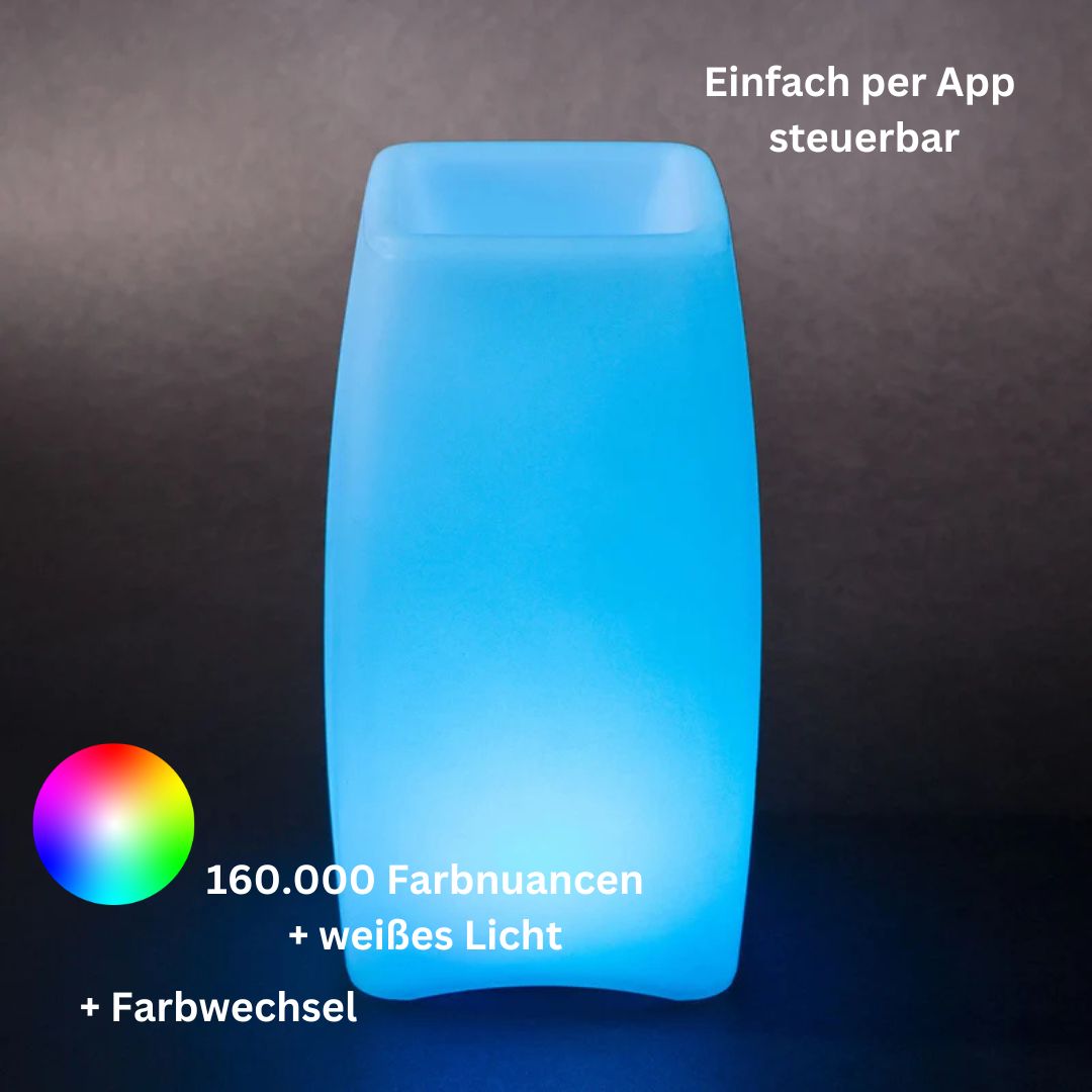 STELE Akku-LED Tischleuchte mit APP Steuerung von Smart and Green