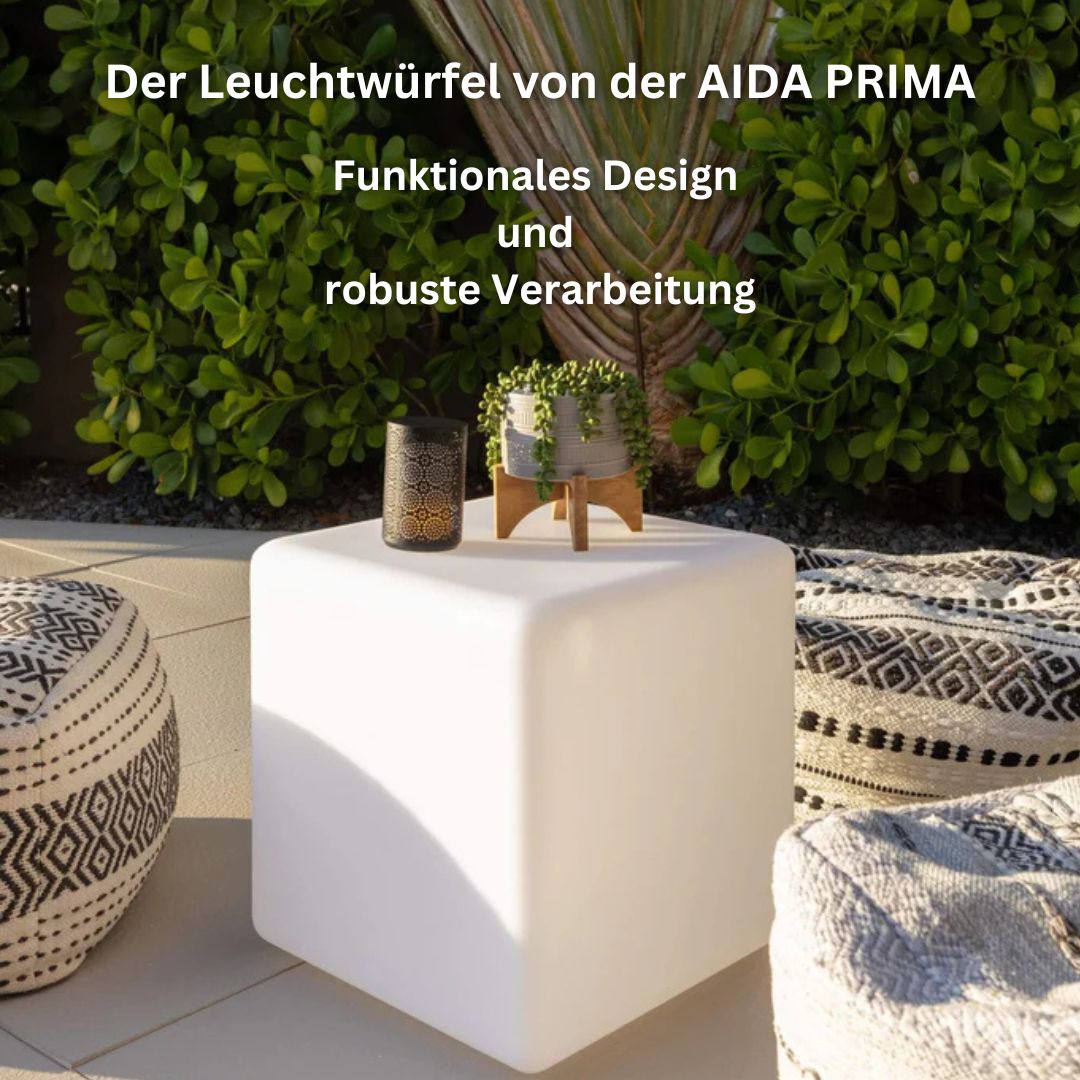 BIG CUBE kabelloser Lichtwürfel 43cm von Smart and Green