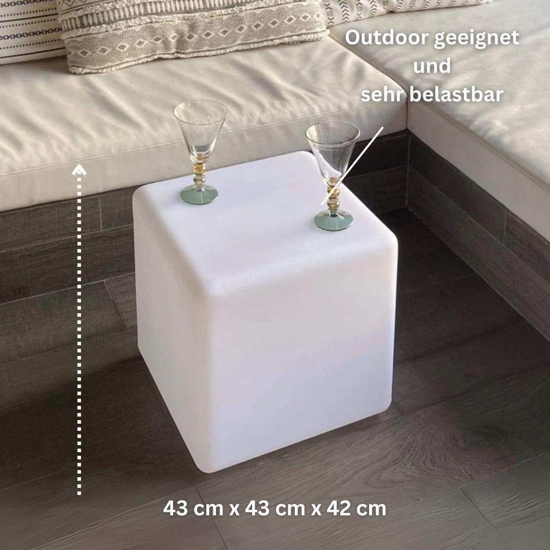 BIG CUBE kabelloser Lichtwürfel 43cm von Smart and Green