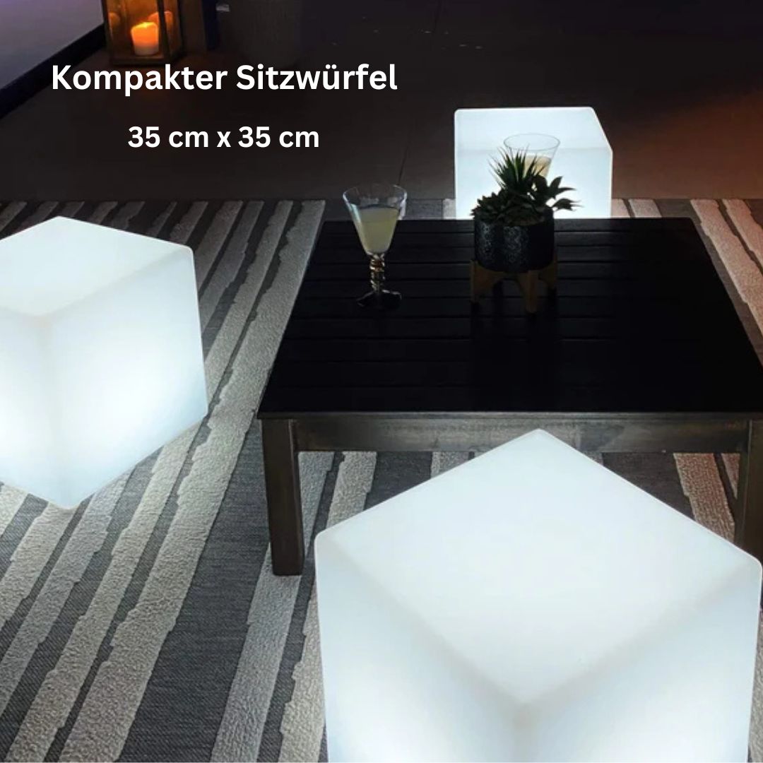 CUBE kabelloser -Outdoor Lichtwürfel 35cm