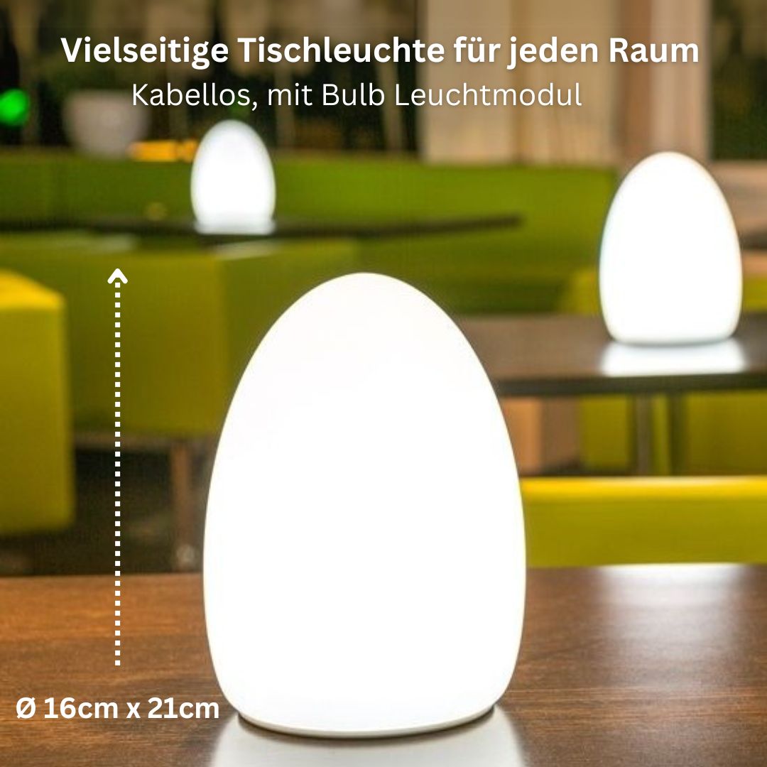 EGG - kabellose, Lichtstarke Tischleuchte