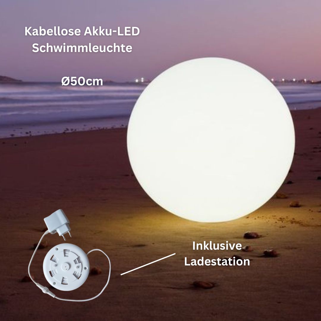 GLOBE kabellose, Outdoor Lichtkugel Ø50cm