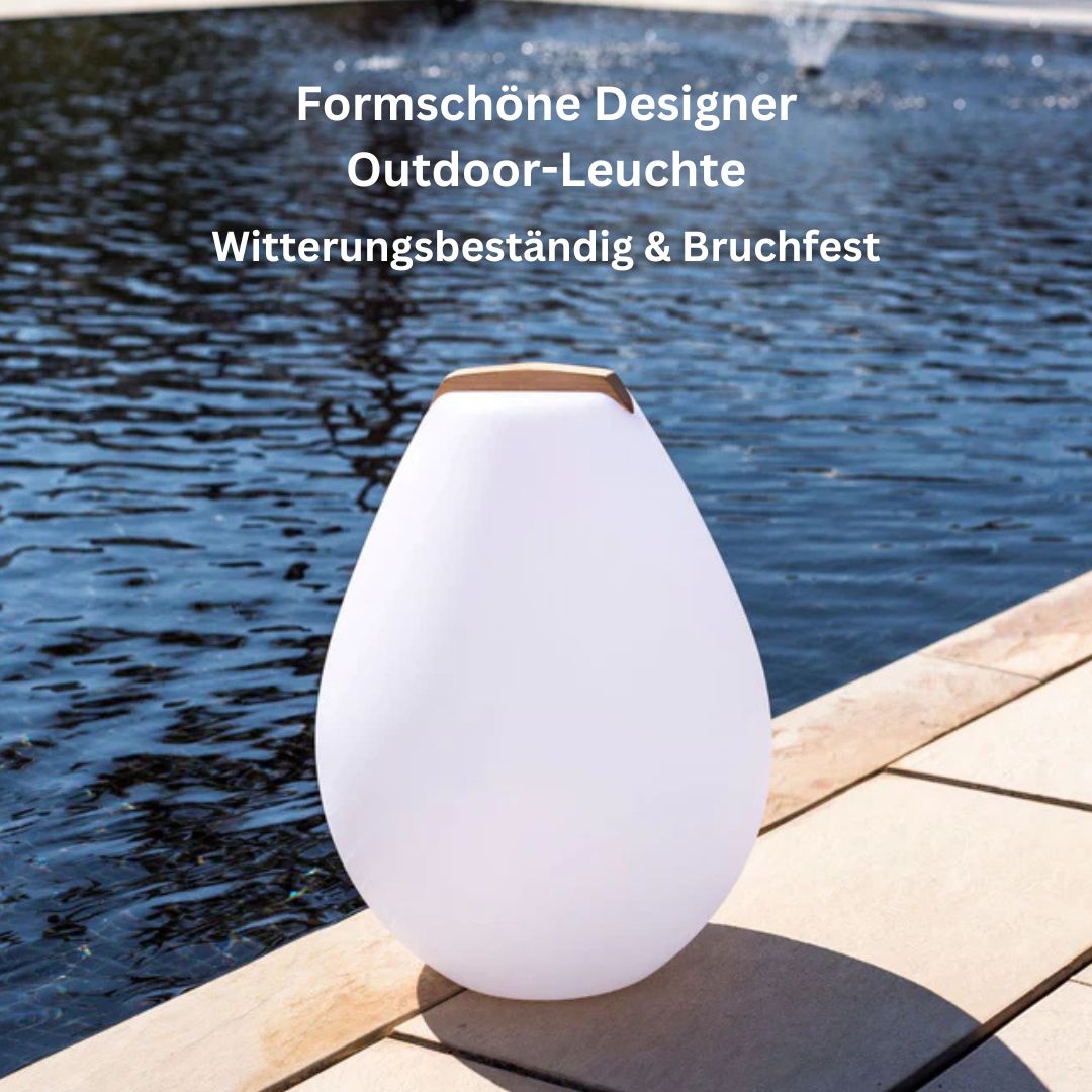 VESSEL2 Akku-LED Outdoor Leuchte mit Holzgriff von Smart and Green