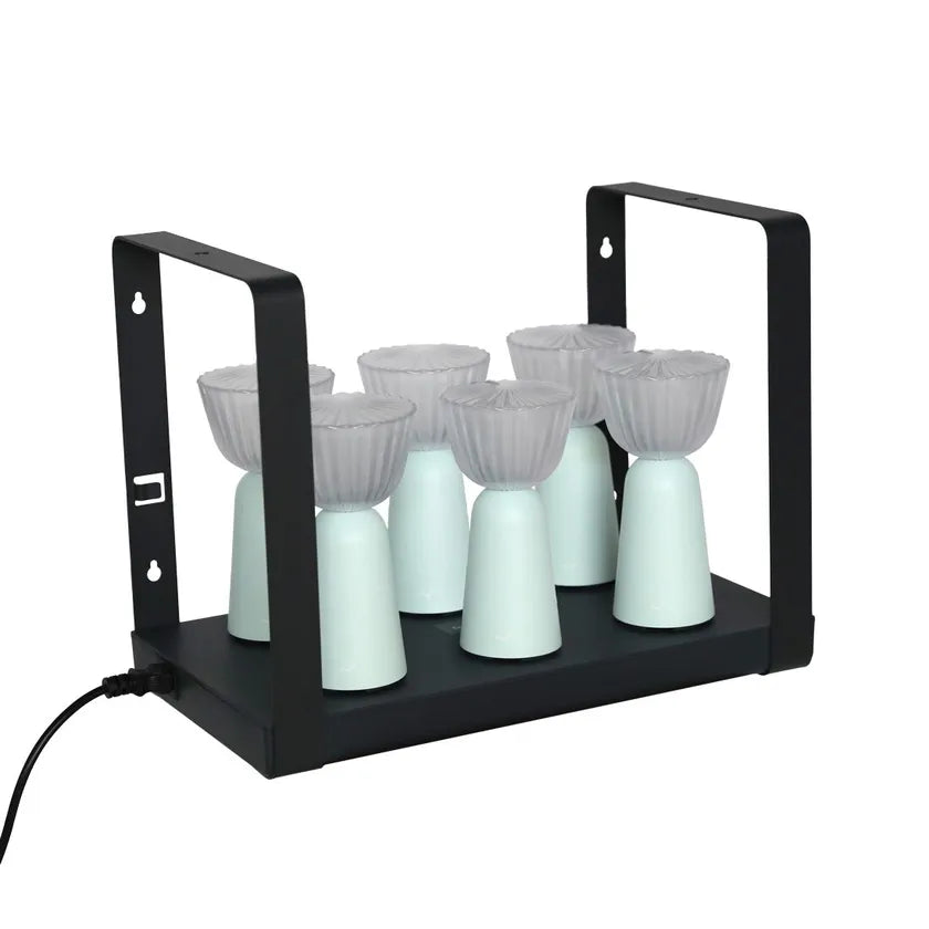 Fermob SWIING Tischleuchte 6er Set mit Komfort-Ladestation