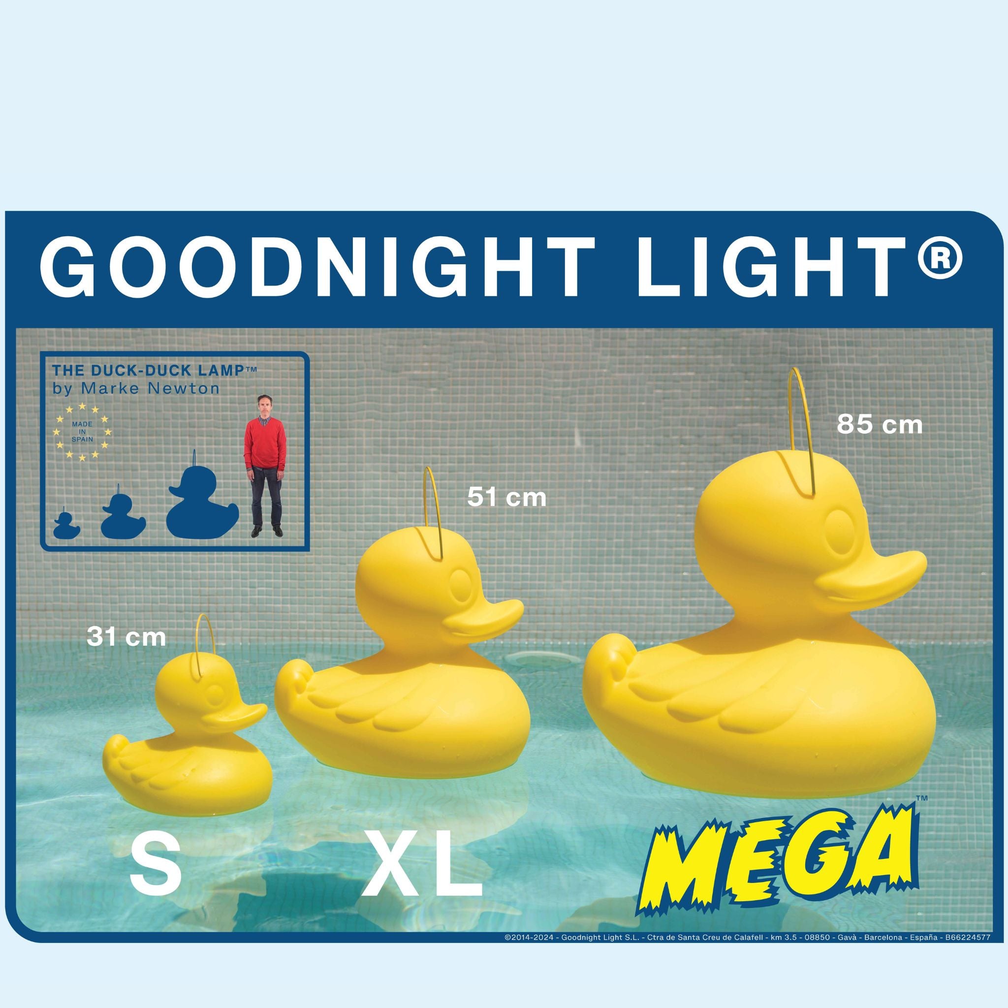 MEGA-DUCK DECO - without lighting -White