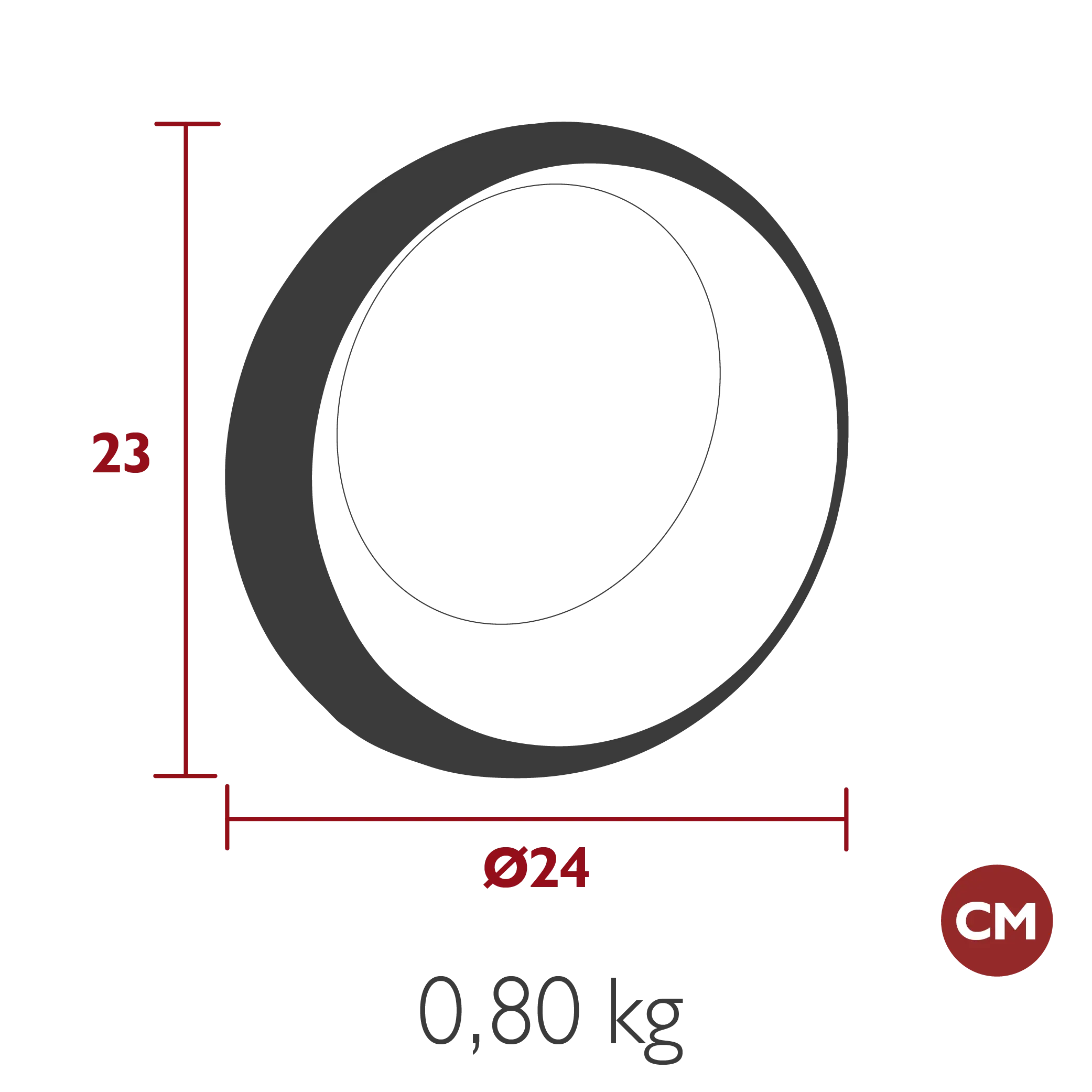 HOOPIK Designleuchte Ø24cm von Fermob